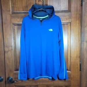 Long sleeve large North Face flash dry xd blue  hoodie
